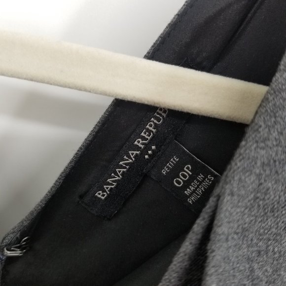 Banana Republic Gray Career Sheath Dress 00P - Picture 8 of 9